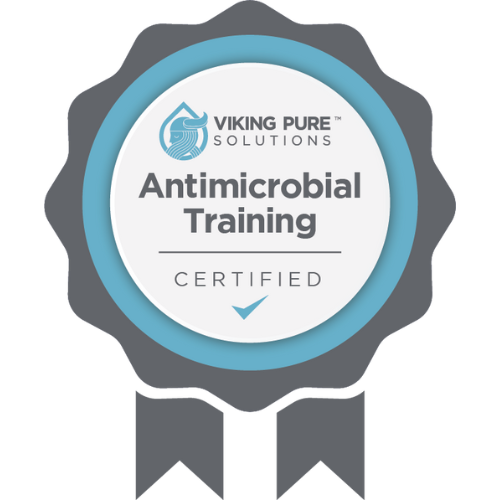 antimicrobial-certification-training-ribbon Viking Pure Solutions Badge - Antimicrobial Training Certified